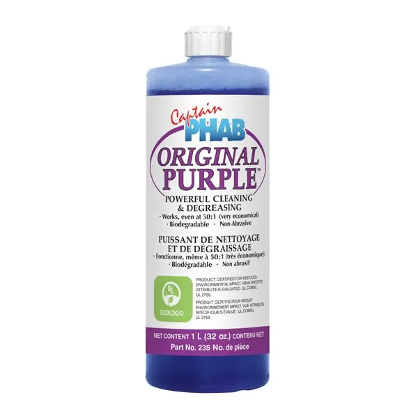 Captain Phab Purple Power Cleaning Concentrate 1 L / 0.26 G Part# 23 1