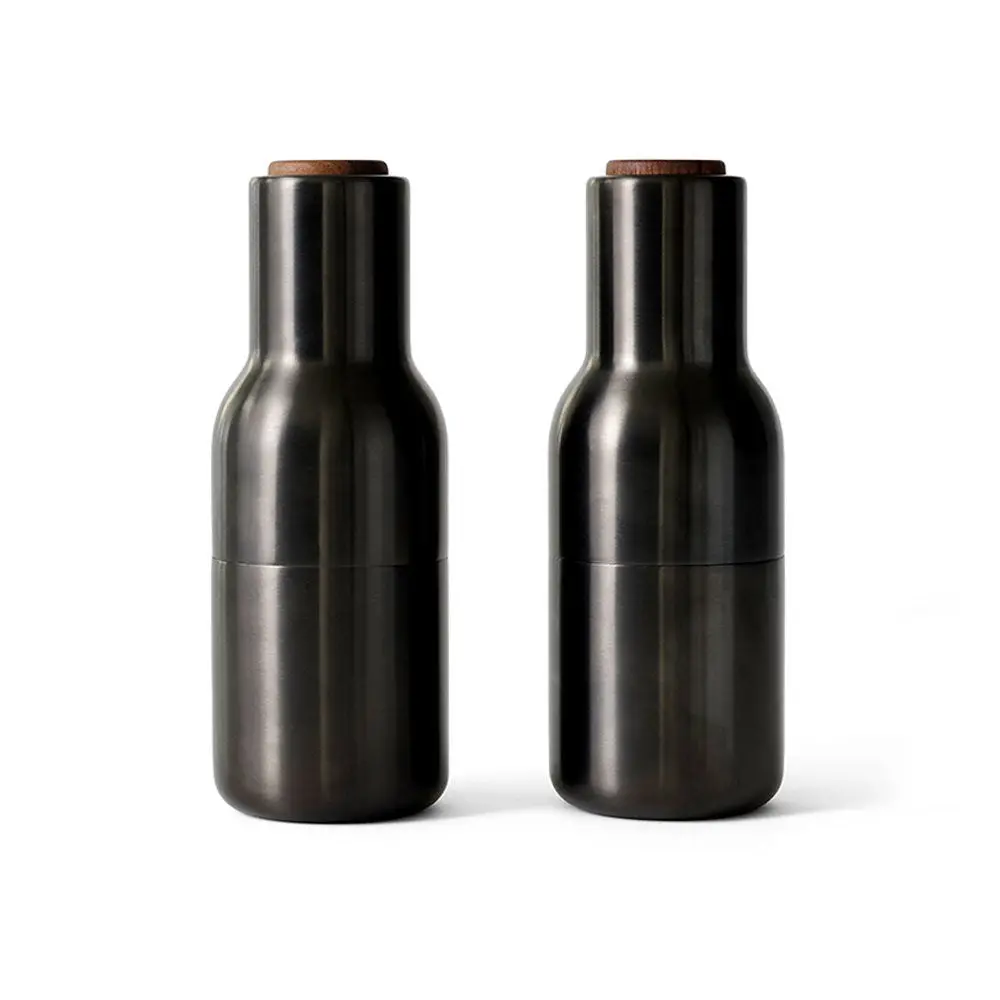Audo Copenhagen (Menu) | Bottle Grinder Set | Bronzed Brass + Walnut Lid 1