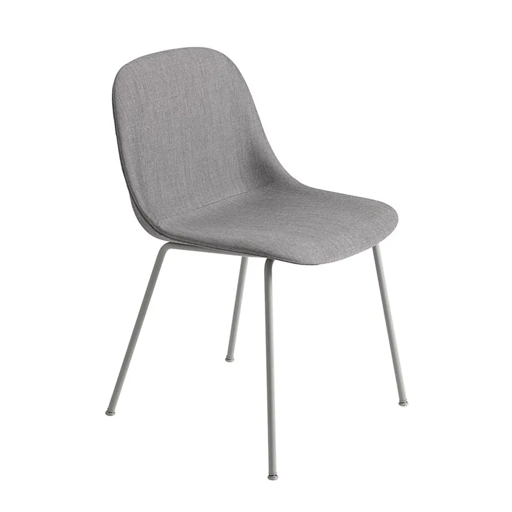 Muuto | Fiber Side Chair | Tube Base | Remix 133 + Grey - Ex Display 1