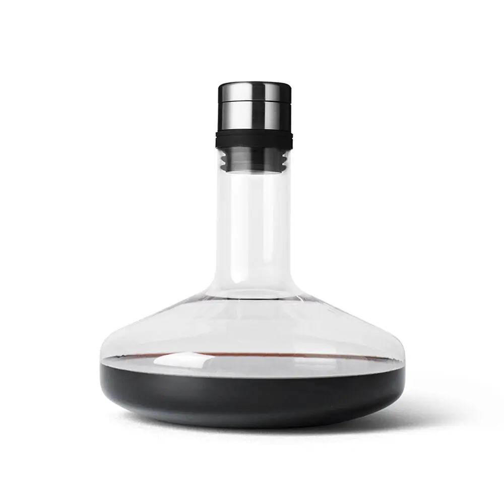 Audo Copenhagen (Menu) | Wine Breather Carafe Deluxe | Clear + Steel 1