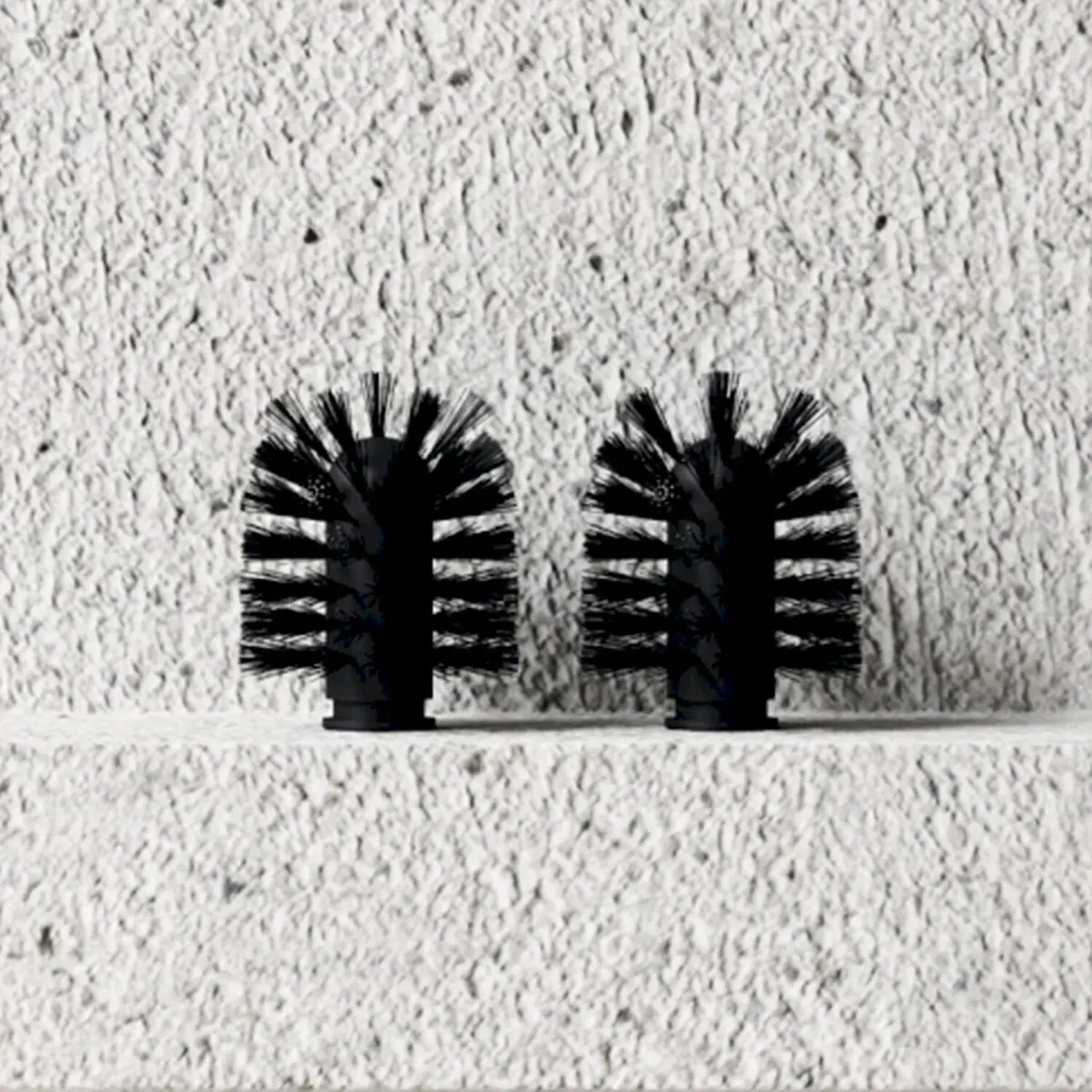 Nichba | Toilet Brush Refill | 2 Pack | Black - Lc 1