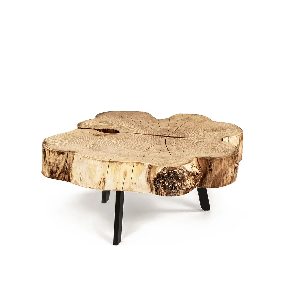 Janua | Bc 05 Stomp Outdoor Table | 40-50Cm | Raw Acacia 1