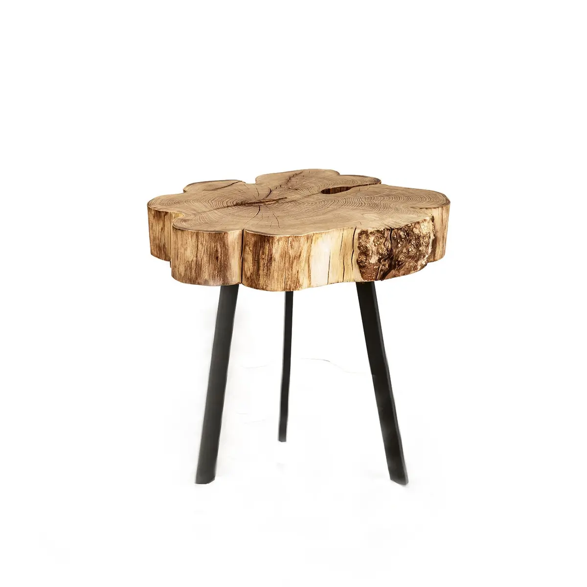 Janua | Bc 05 Stomp Outdoor Table | 30-40Cm | Raw Acacia 1