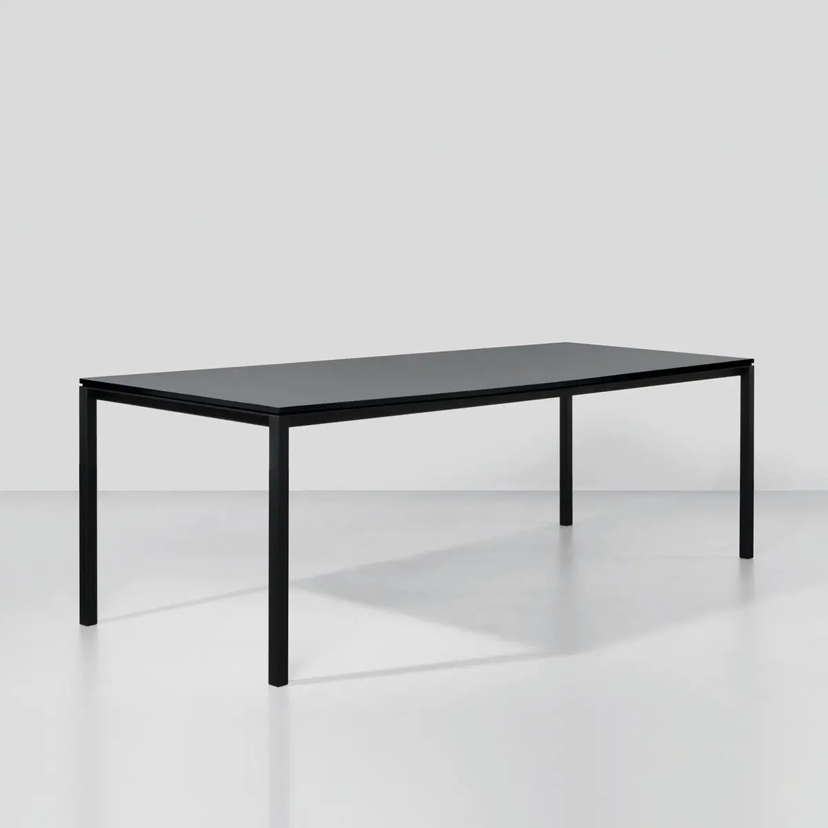 Janua | S 600 Outdoor Table | Slate Grey + Black Base 220X80cm 1