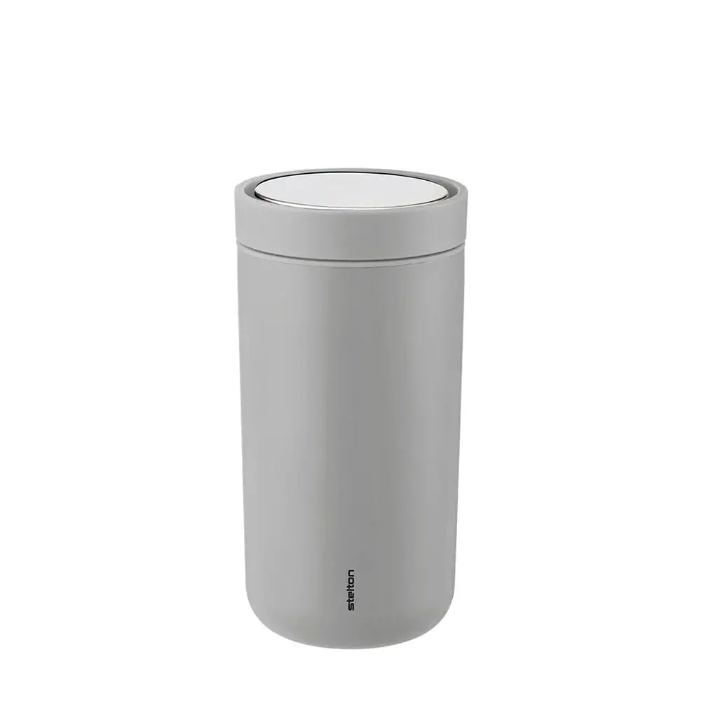 Stelton | To Go Click Vacuum Insulated Cup | Soft Light Grey 200Ml ~ Dc 1