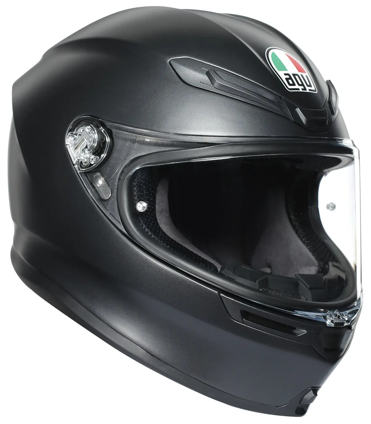 Agv K-6 Full-Face Motorcycle Helmet - Matte Black 1