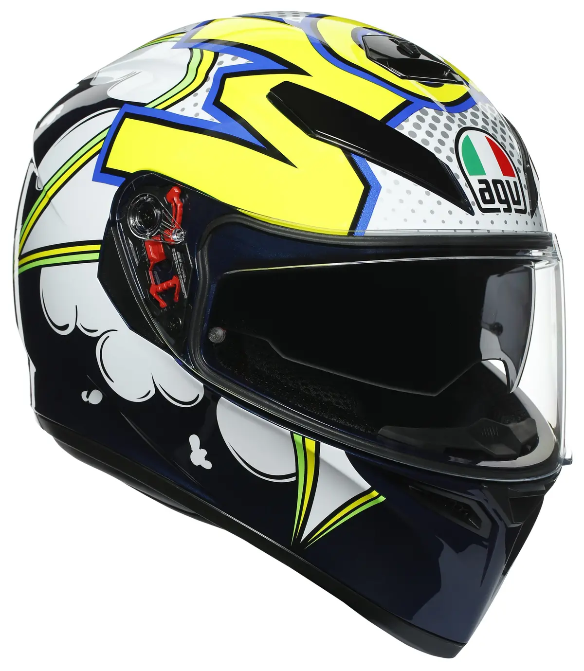 Agv K-3 Sv Full-Face Helmet - Bubble Graphic 1