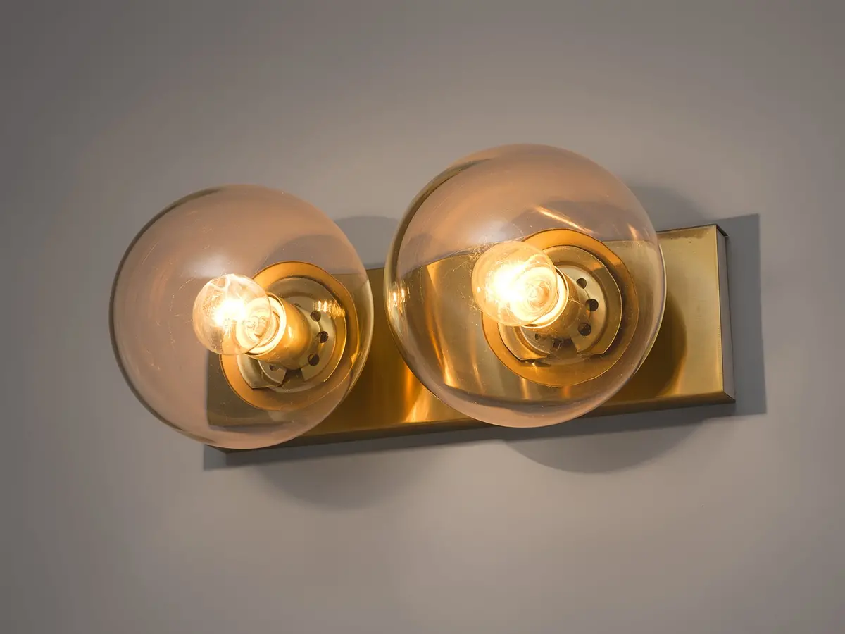 Transparent Brass Wall Lights 1