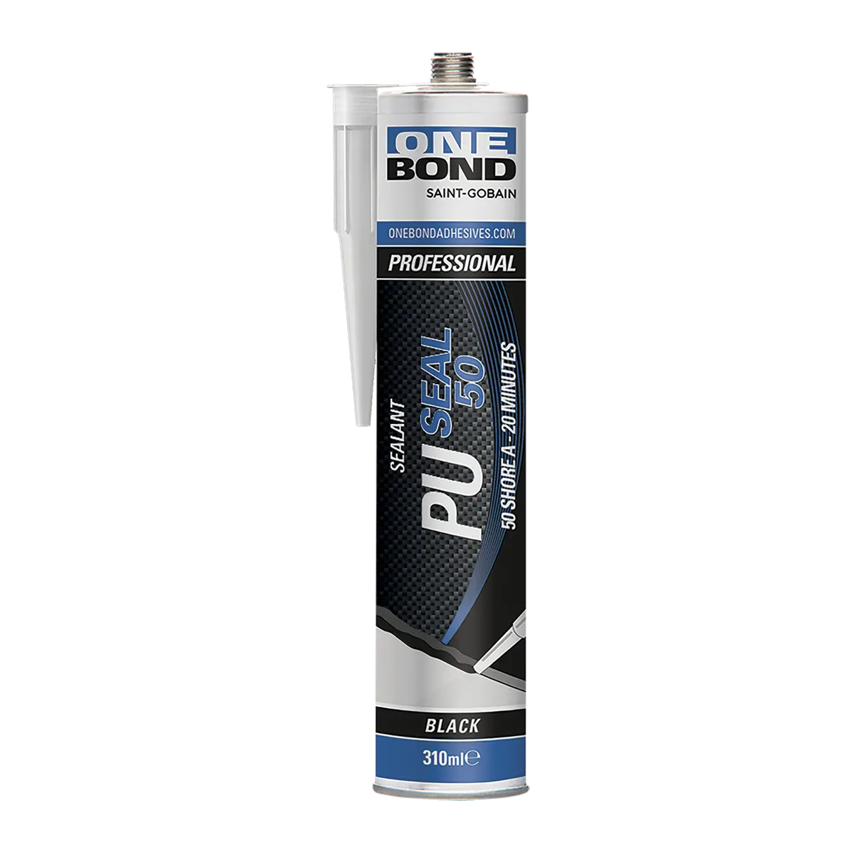 Onebond Pu Seal Black 20Min 310Ml Cartridge No78072768750 1