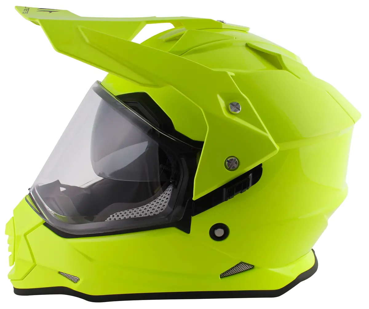 Mt Helmets Mode Ds Motorcycle Dual Sport Helmet - Hi-Viz Yellow 1