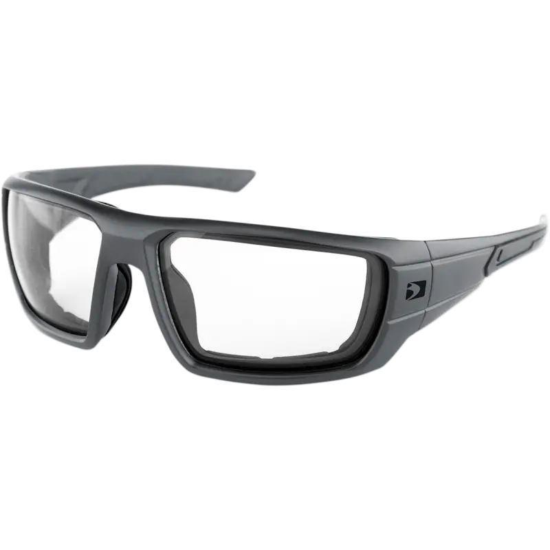 Bobster Mission Ballistic Sunglass Matte Gray Clear Lens Bmis001c 1