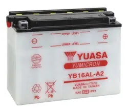 Yuasa Battery Yumicron Yb16al-A2 Part# Yuam22162 1