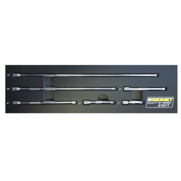 Signet 1/4" Drive Extension 6 Piece Set In Eva Foam S11577 1