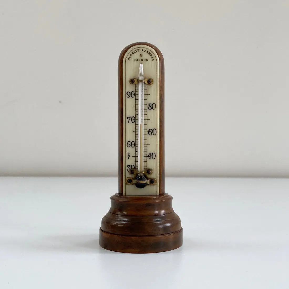 Art Deco Period Bakelite Desk Thermometer By Negretti & Zambra London 1
