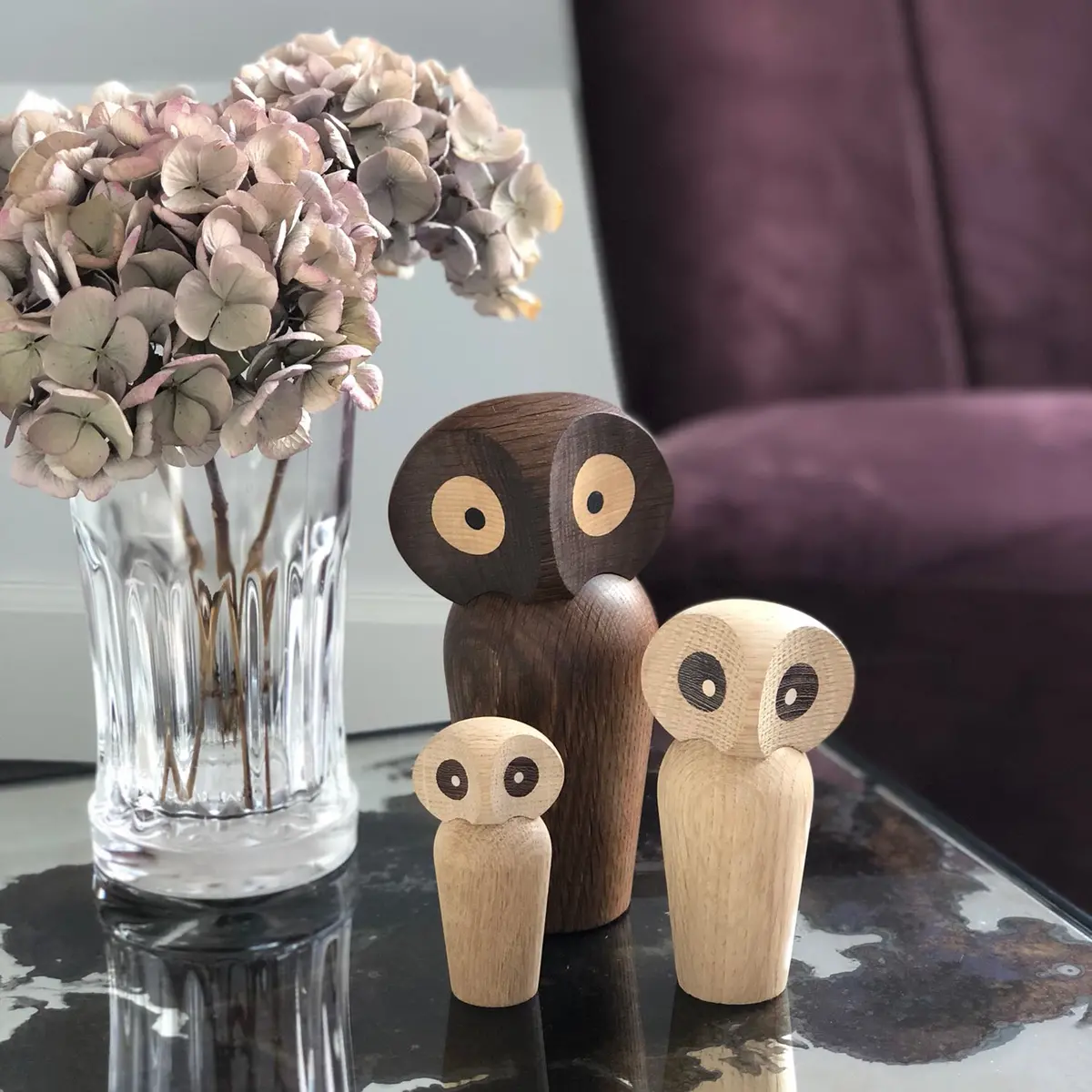 Architectmade | Wooden Owl | Large Smoked Oak 2