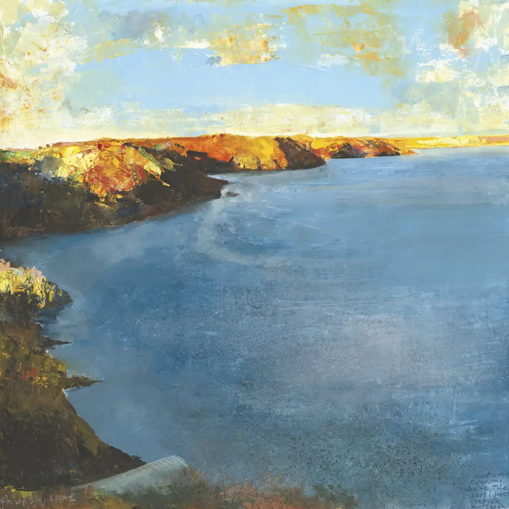 Autumn Evening Above The Lizard Lifeboat Station. Greeting Card. Pack Of 4. 1