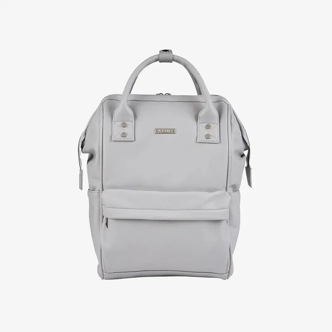 Bababing Mani Vegan Leather Backpack - Dove Grey 1