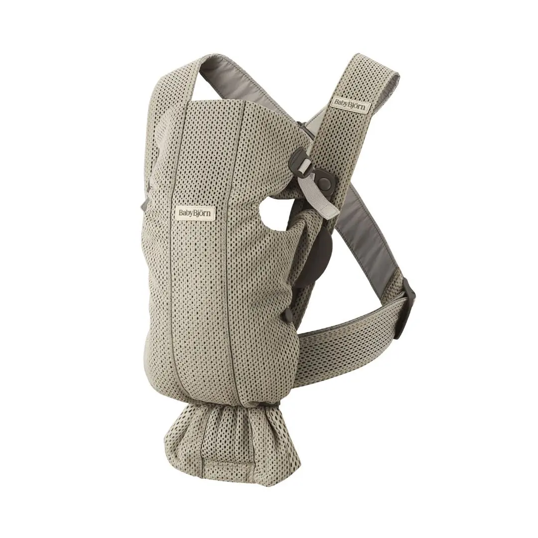 Babybjörn Baby Carrier Mini 3D Mesh - Grey Beige 1