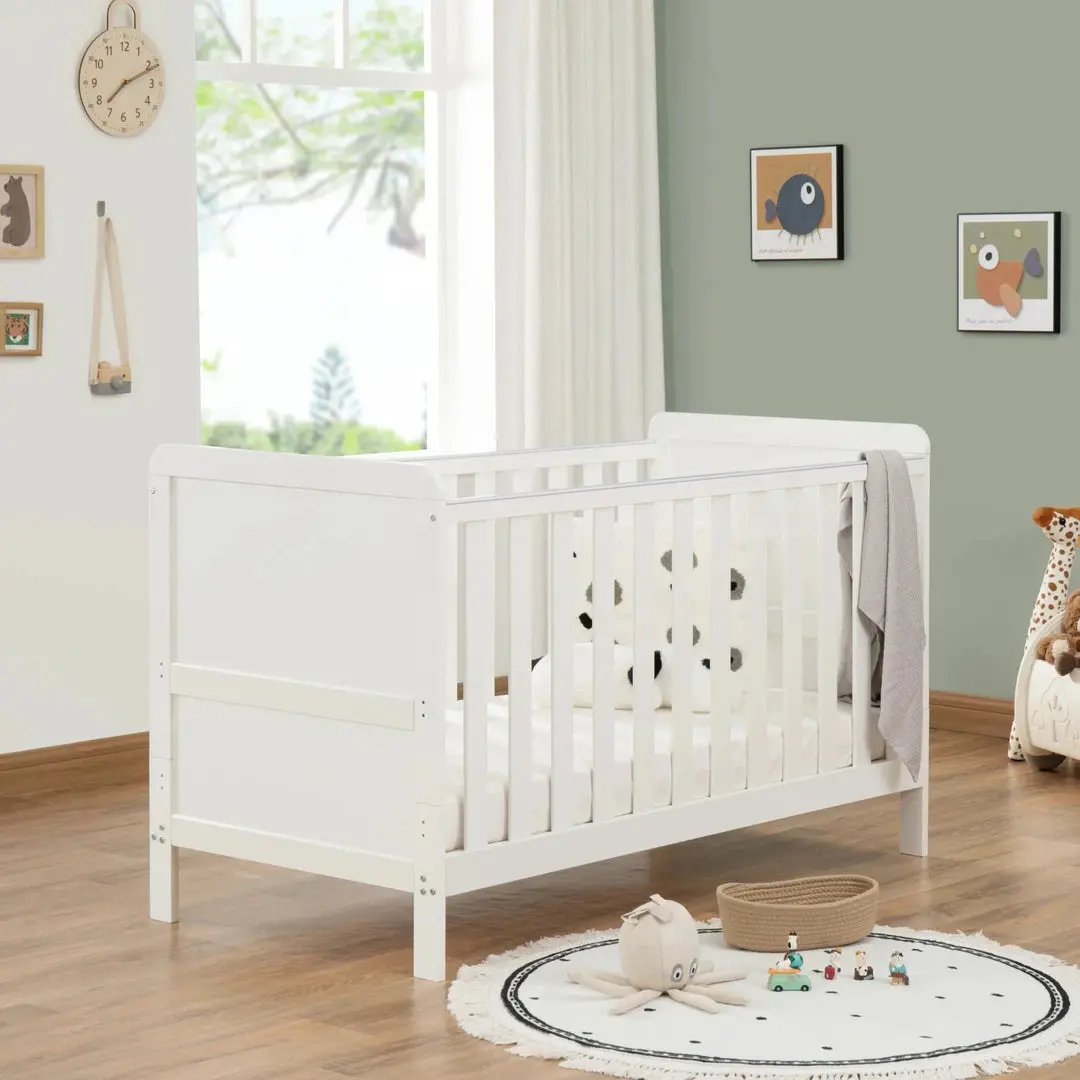Babymore Caro Urban Cot Bed – White 1