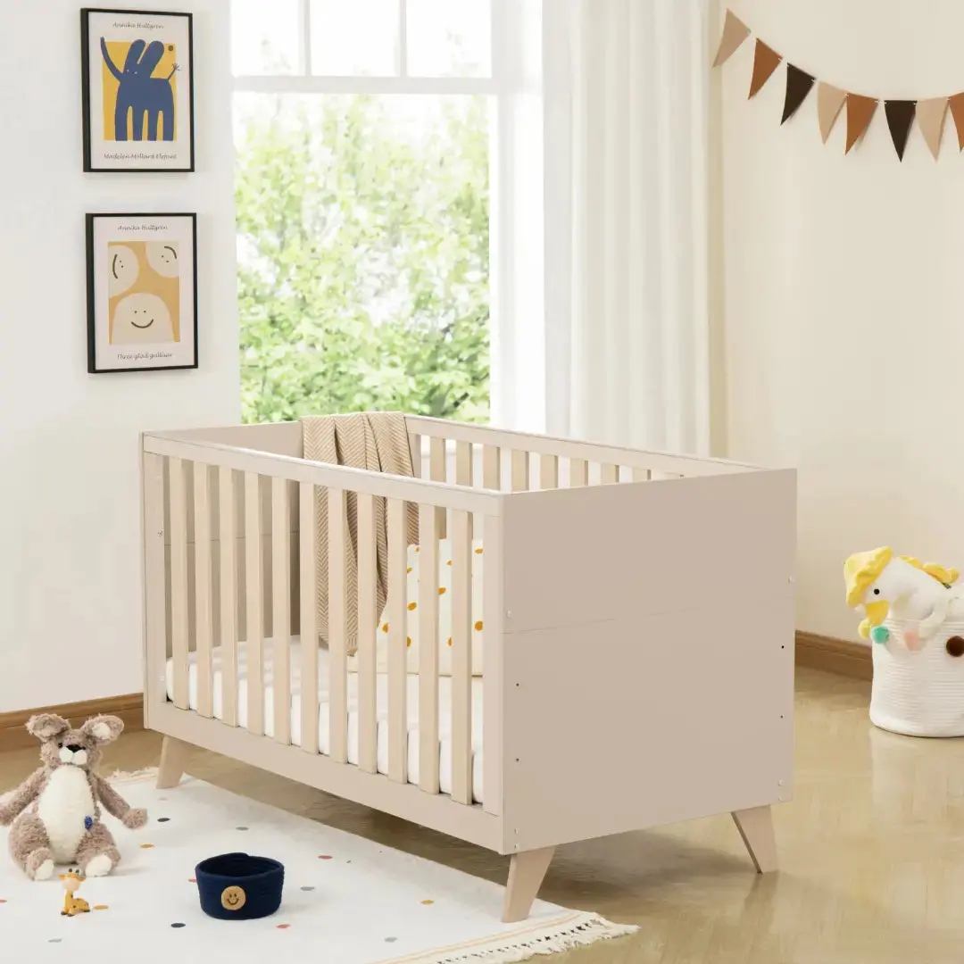 Babymore Dante Cot Bed – Cashmere 1