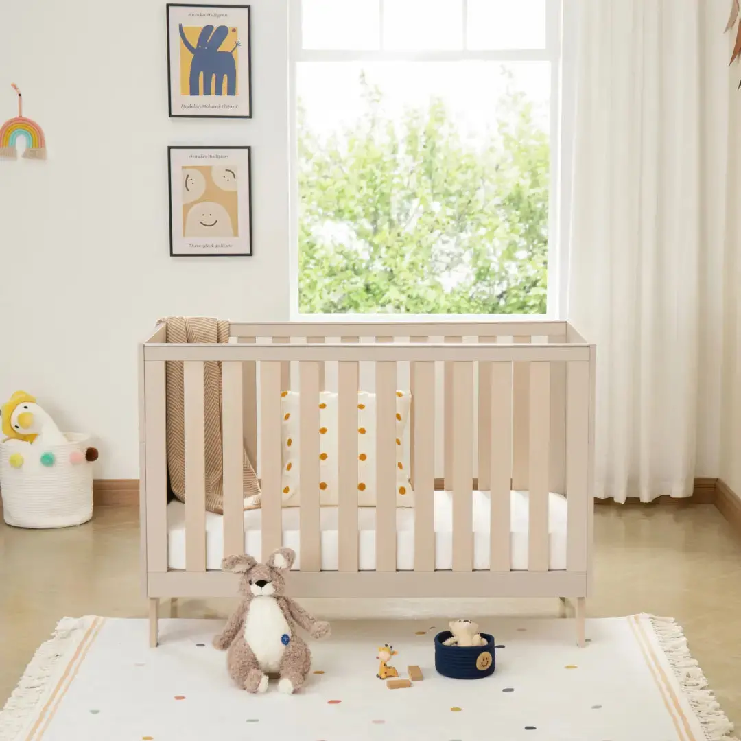 Babymore Dante Mini Cot Bed – Cashmere 1