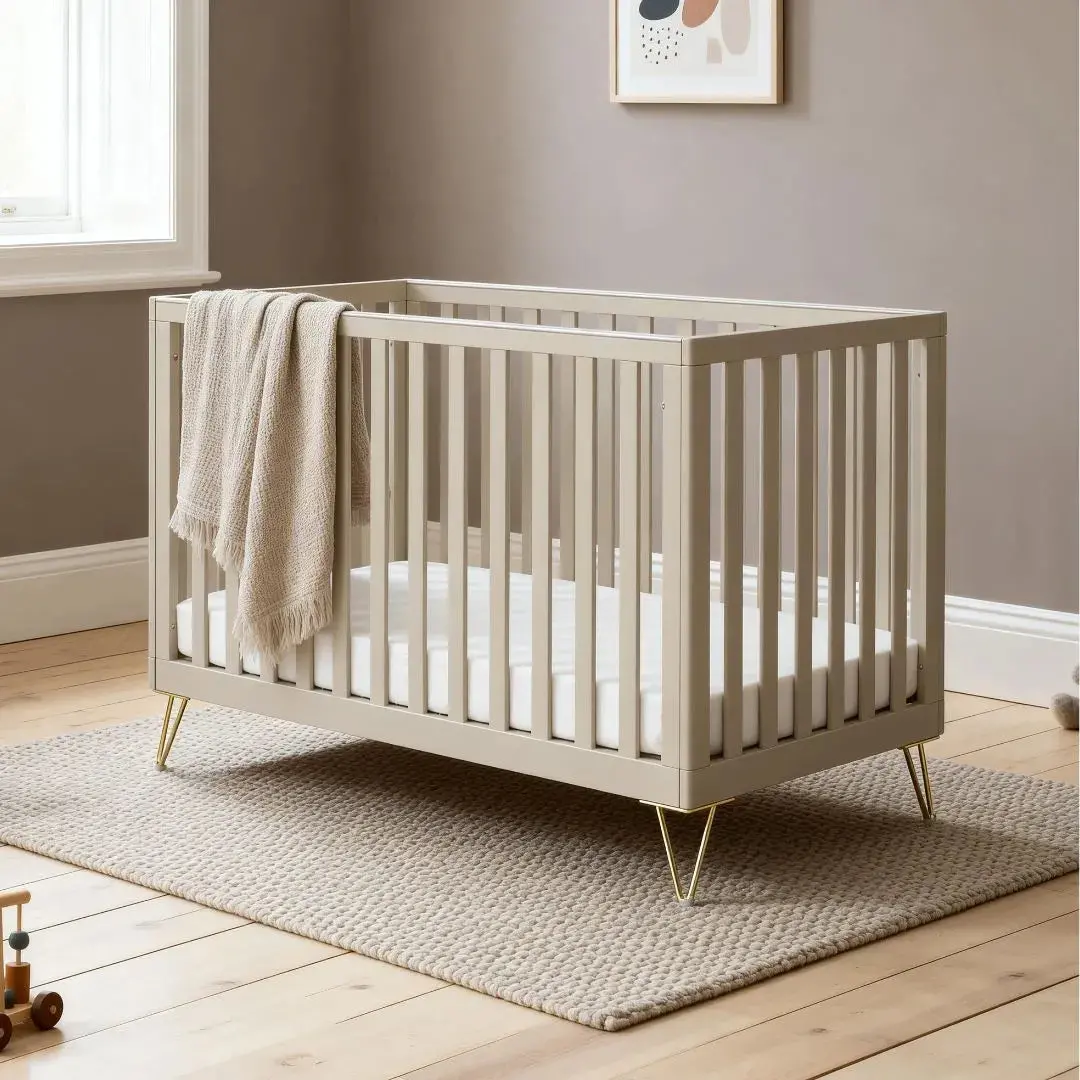 Babymore Kimi Cot Bed - Cashmere 1