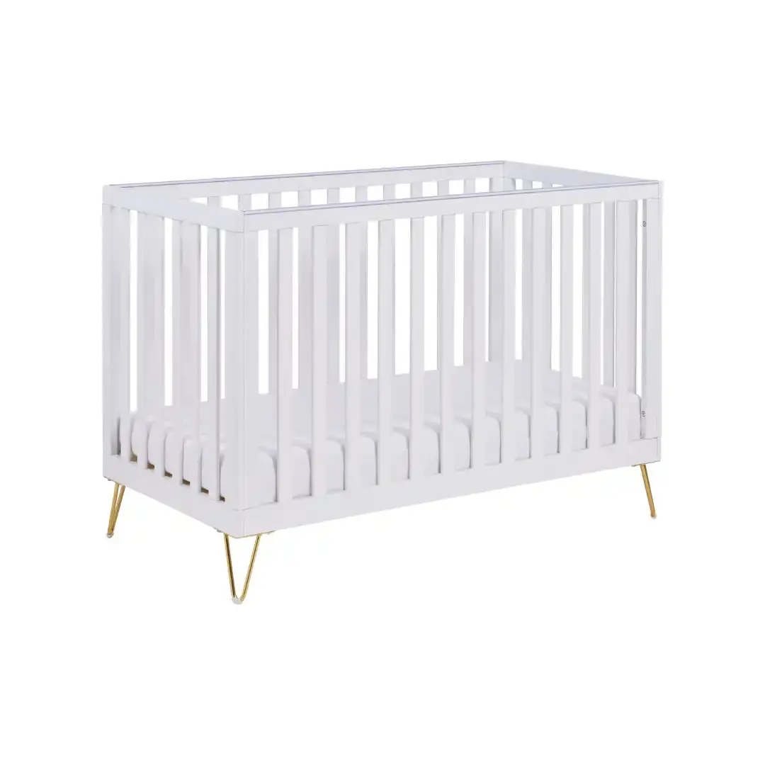 Babymore Kimi Cot Bed – White 1