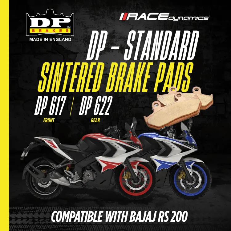 Dp Sintered Brake Pads For Bajaj Rs 200 - Standard 3