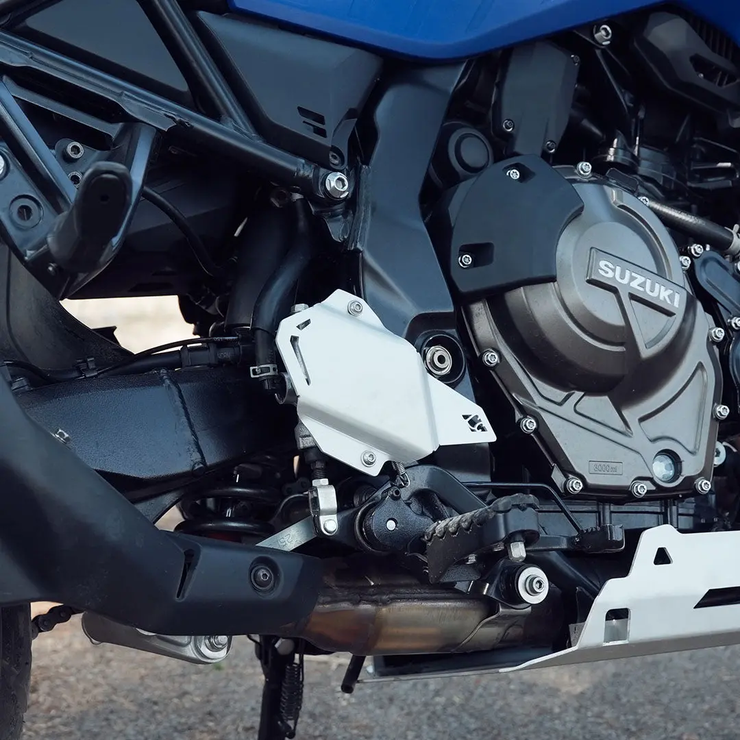 Legundary Suzuki V Strom 800De Titan Boot Guards Silver 1