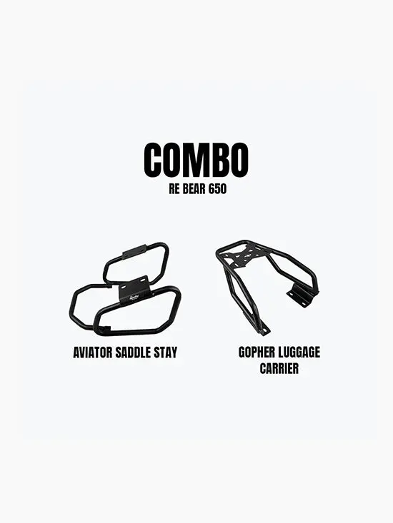 Re Bear 650 Aviator Saddle Stay & Gopher Carrier Combo 1