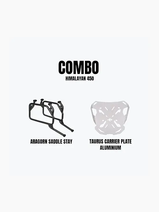 Re Himalayan 450 Aragorn Saddle Stay & Taurus Carrier Plate Al Combo 1