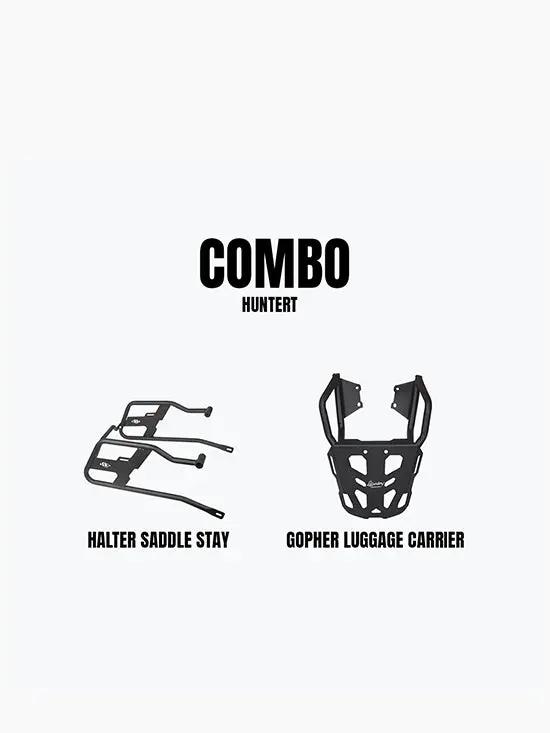 Hunter Gopher Luggage Carrier & Halter Saddle Stay Combo 1