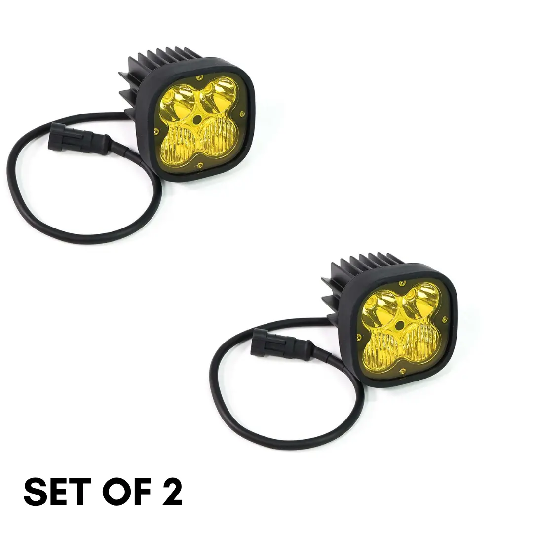 Liu Hjg 60W Cree Spread And Spot Fog Light (Set Of 2) With Yellow Filter Cap - ( Original) 1