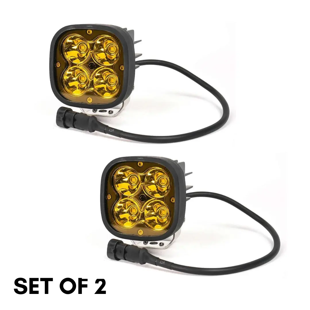 Liu Hjg 60W Cree Fog Light (Set Of 2) With Yellow Filter Cap - ( Original) 1