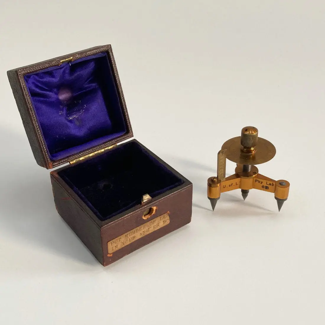 Early Twentieth Century Cased Spherometer By Adam Hilger London 1