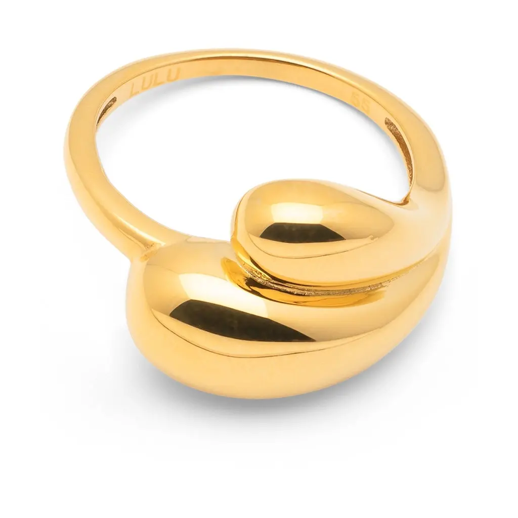 Chunky Soft Drops Ring - Gold Plated 1