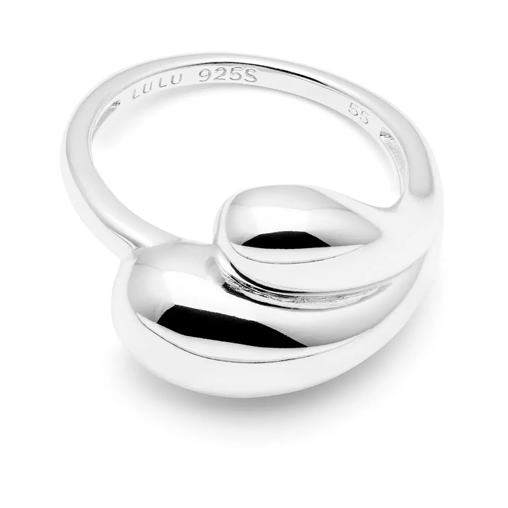 Chunky Soft Drops Ring - Silver 1
