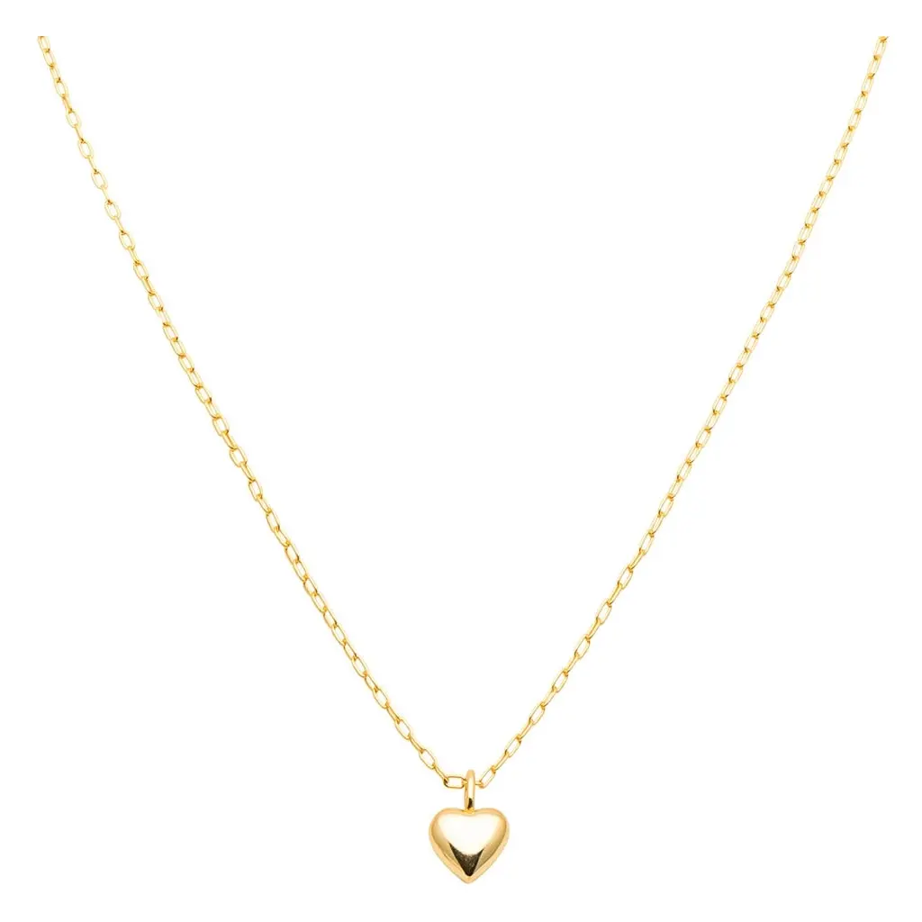 Classic Heart Necklace - Gold Plated 1
