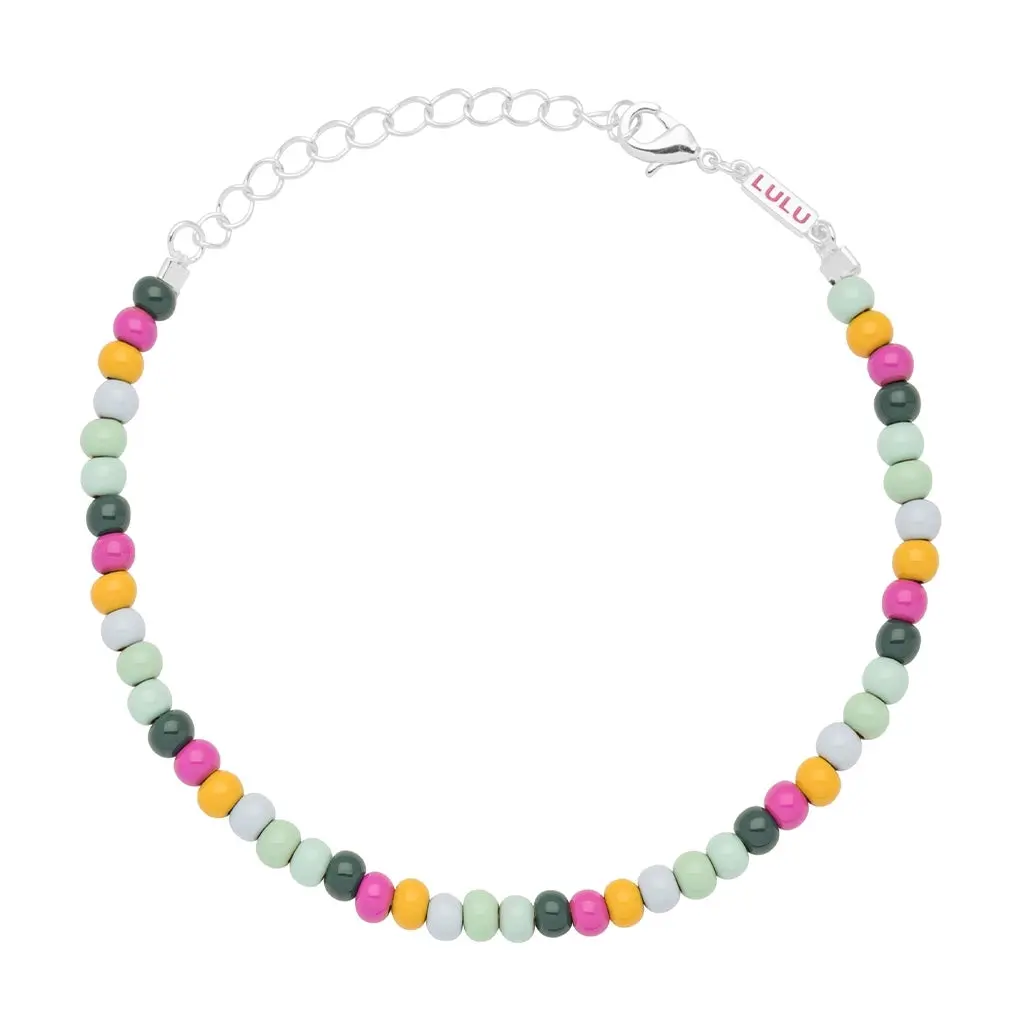 Color Ball Bracelet - Silver Plated - Beach 1
