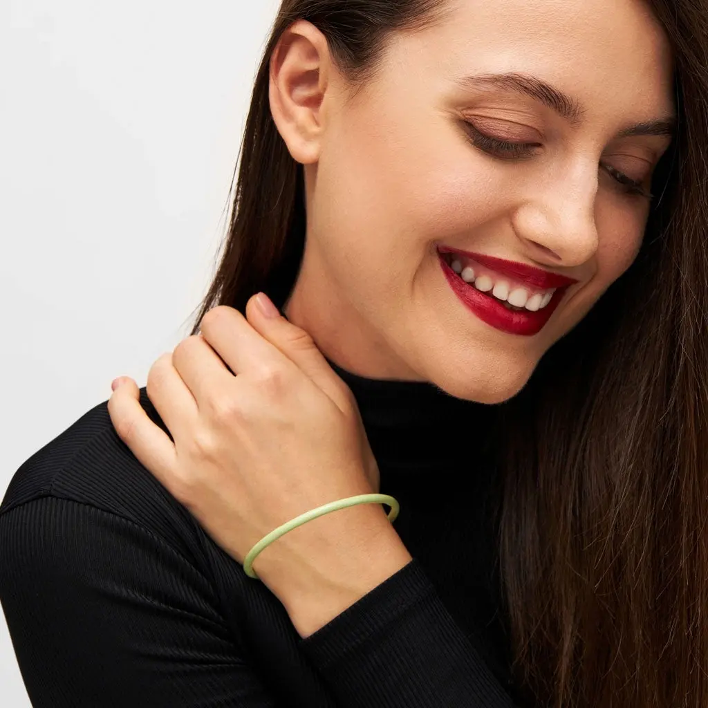 Color Bangle - Silk Light Green 2