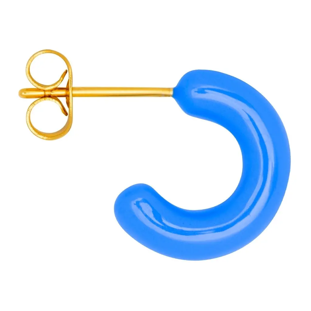 Color Hoops Chunky Pair - Blue 1