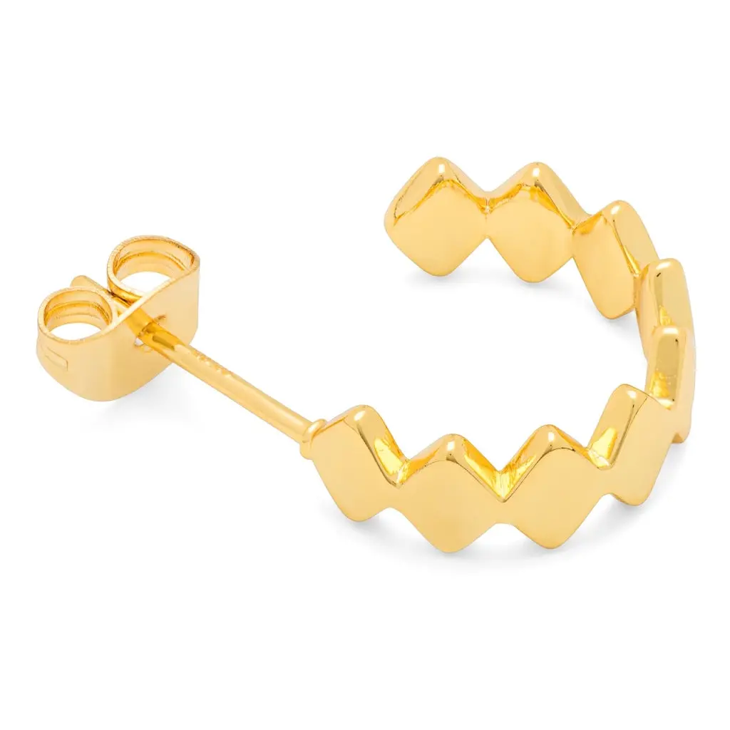 Confetti Hoops Pair Gold Plated - Gold Plated 1