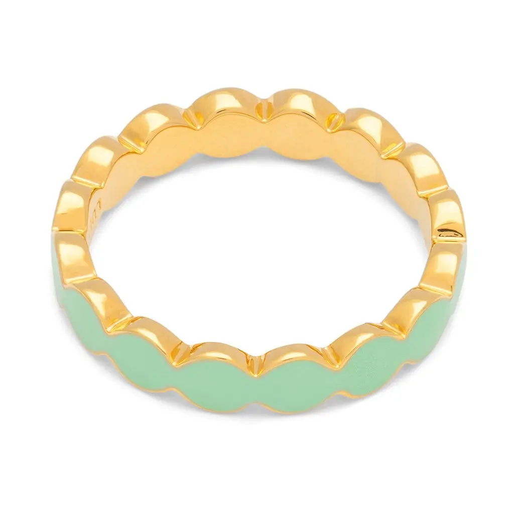 Connected Circles Ring - Seasalt Green 1