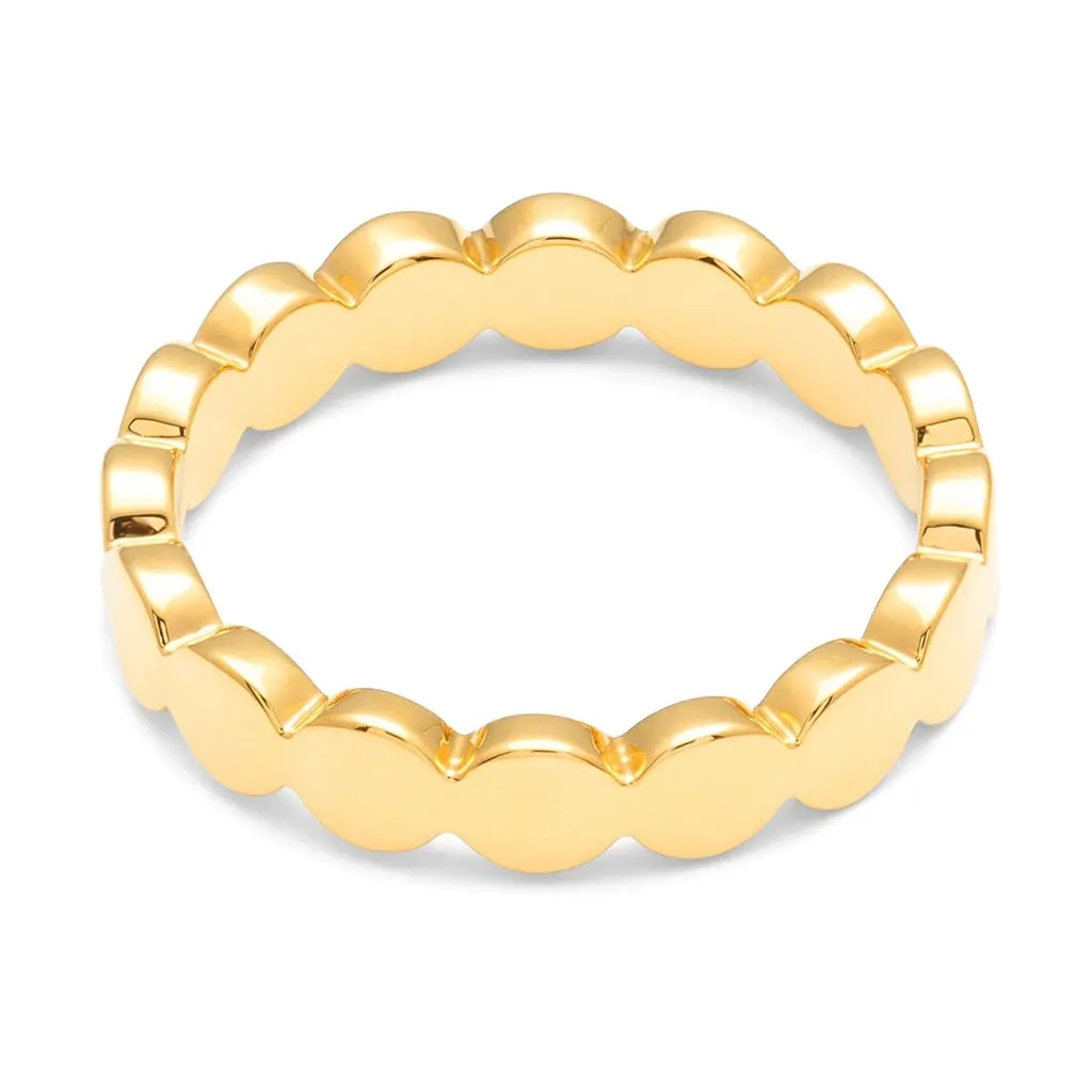 Connected Circles Ring - Gold Plated 1