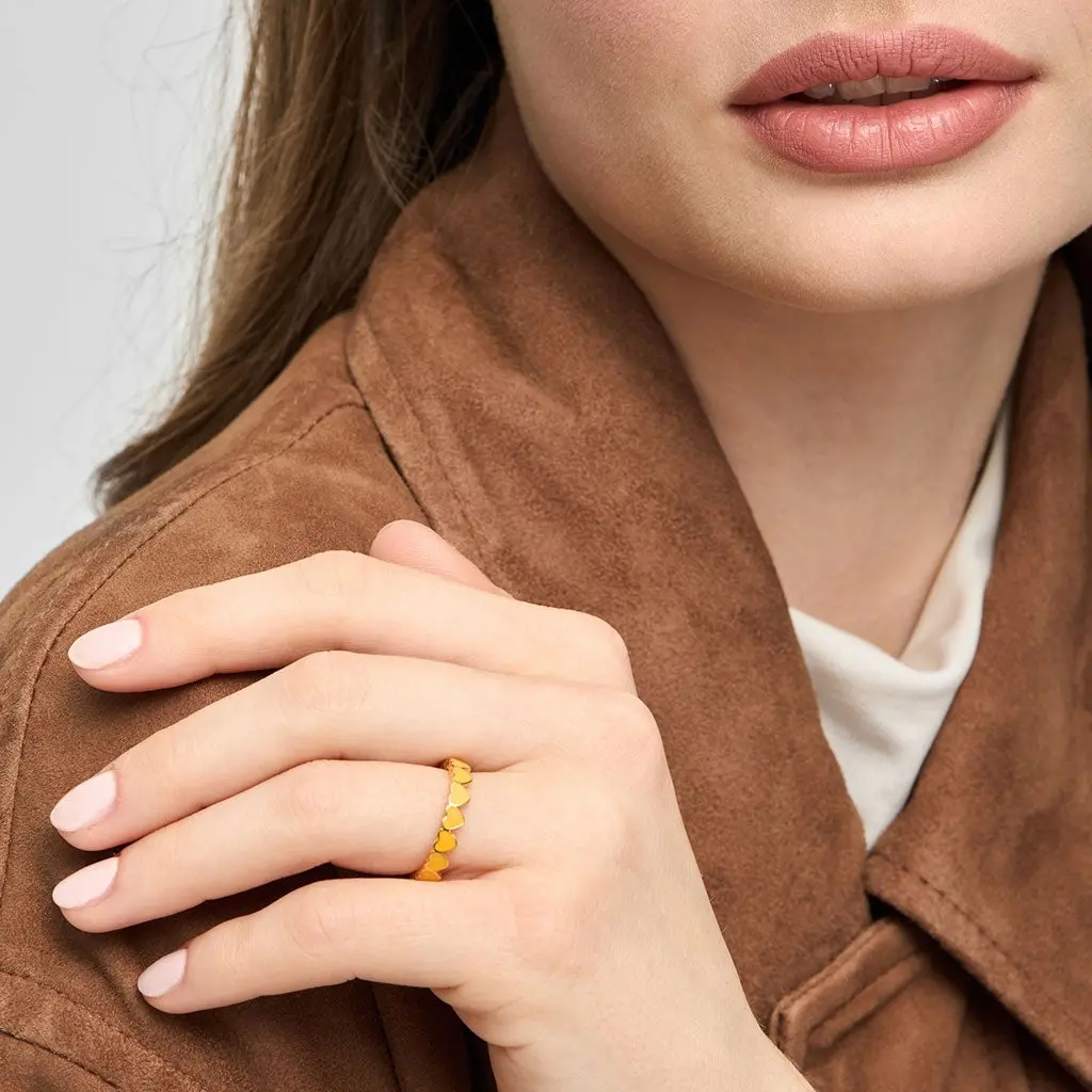 Connected Hearts Ring - Sunflower 2