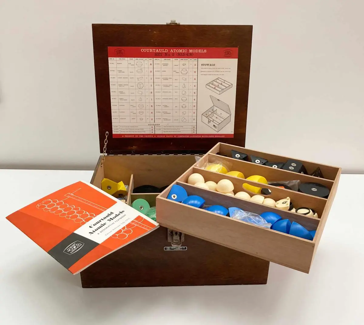 Cased Courtauld Atomic Model Set By Griffin & George 1
