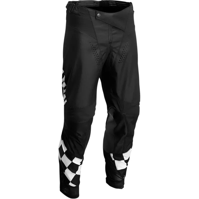 Thor Hallman Differ Cheq Off-Road Pants - Black/White 1