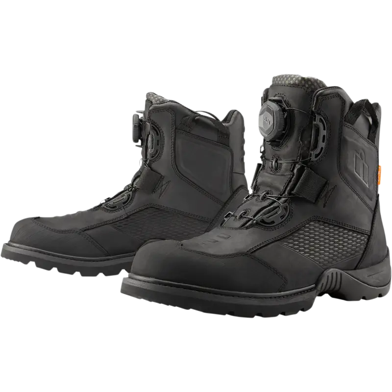 Icon Stormhawk Waterproof Mens Motorcycle Boots 1