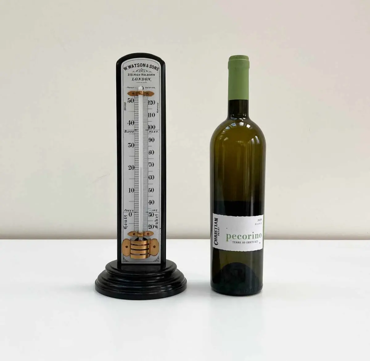 Very Large Victorian Desk Thermometer By W Watson & Sons London 1