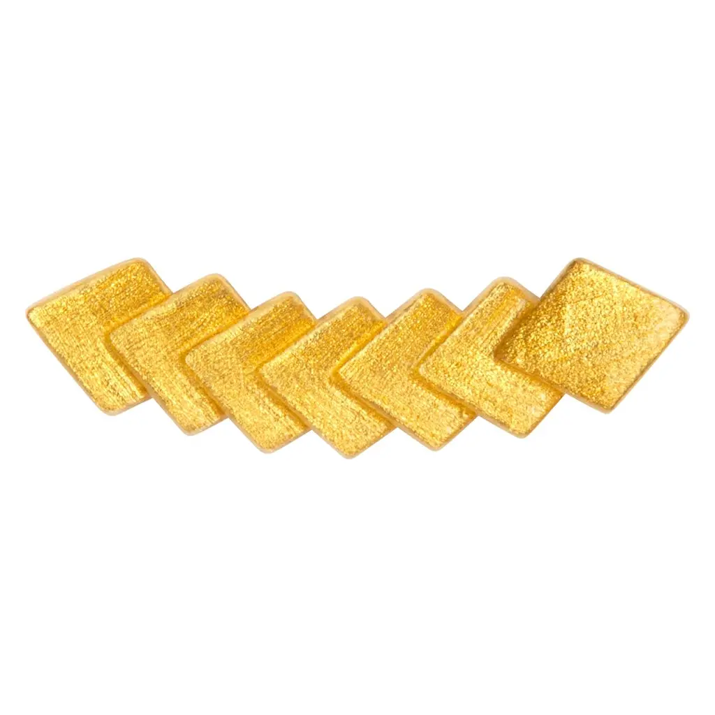 Domino 7 Earring 1 Pcs - Gold Plated 1